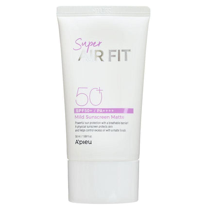 A'pieu Super Air Fit Mild Sunscreen Matte EX SPF50+ PA++++ 50ml - Très Elite