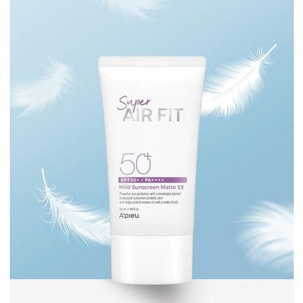 A'pieu Super Air Fit Mild Sunscreen Matte EX SPF50+ PA++++ 50ml - Très Elite