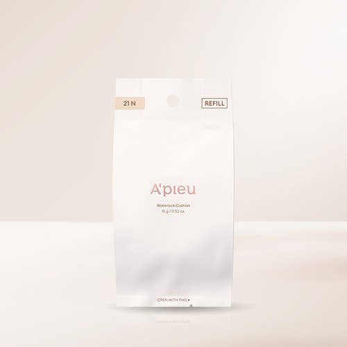 A'pieu Waterlock Cushion SPF50+ PA++++ 15g (Refill) #21 Light Beige - Très Elite
