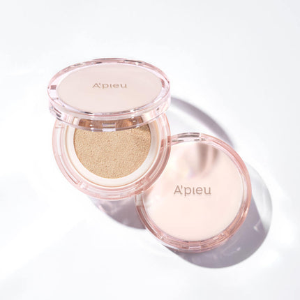 A'pieu Waterlock Cushion SPF50+ PA++++ Set 15g + 15g(Refill) #21 Light Beige - Très Elite