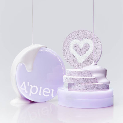 A'pieu Waterlock Tone Up Sun Cushion Lavender SPF50+ PA++++ 15g - Très Elite