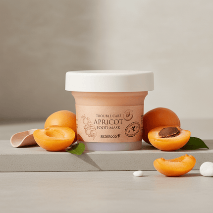 Apricot Infusion Calming Clay Mask - Rejuvenating Purifying Treatment.