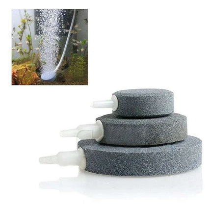 Aquarium Air Pump Oxygen Diffuser Disk - Bubble Stone for Fish Tank & Pond (4/6/8cm) - Très Elite