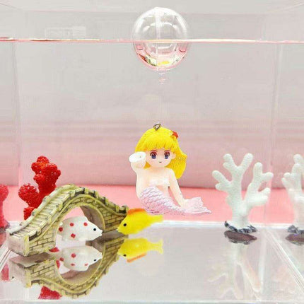 Aquatic Harmony: Chinese-Inspired Resin Sculpture for Enchanting Aquariums - Très Elite