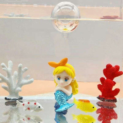 Aquatic Harmony: Chinese-Inspired Resin Sculpture for Enchanting Aquariums - Très Elite