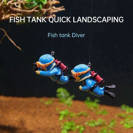 Aquatic Harmony: Chinese-Inspired Resin Sculpture for Enchanting Aquariums - Très Elite