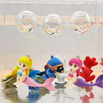 Aquatic Harmony: Chinese-Inspired Resin Sculpture for Enchanting Aquariums - Très Elite