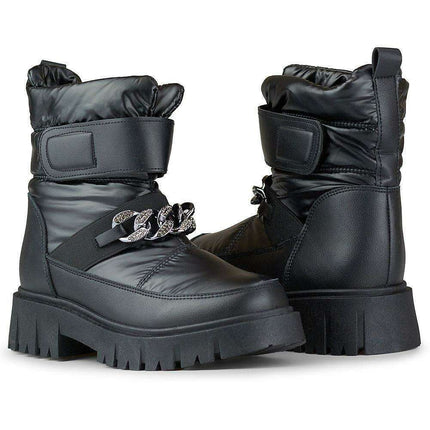 Arctic Chill Velcro Winter Boots for Ultimate Cold Weather Comfort - Très Elite