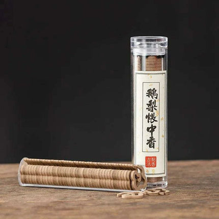 Aromatic Sandalwood and Cinnamon Mini Incense Disks - 42 Pieces for Meditation and Serenity..