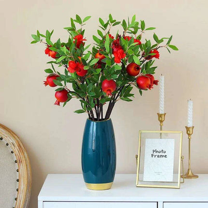 Artificial Flower Pomegranate Branch for Home Decor - Très Elite