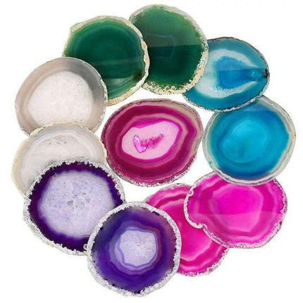 Artisan Agate Stone Coasters - A Touch of Natural Elegance for Your Home - Très Elite