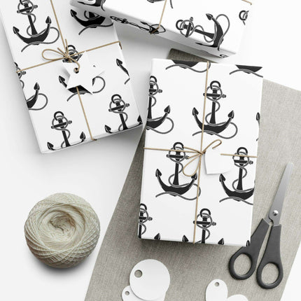 Artisan Anchor Gift Wrap Paper for Premium Gift Presentation - Très Elite