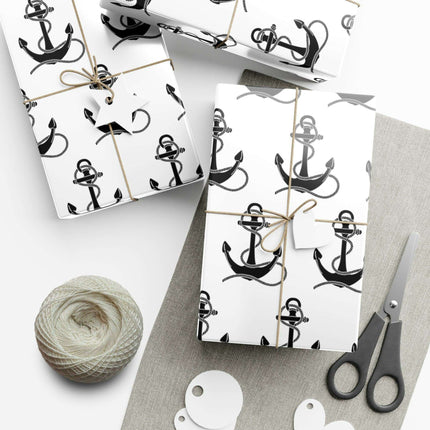 Artisan Anchor Gift Wrap Paper for Premium Gift Presentation - Très Elite