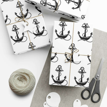 Artisan Anchor Gift Wrap Paper for Premium Gift Presentation - Très Elite