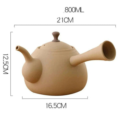 Artisan Clay Tea Set with Classic Kettle and Kung Fu Teapot for Elegant Brewing - Très Elite