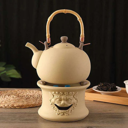 Artisan Clay Tea Set with Classic Kettle and Kung Fu Teapot for Elegant Brewing - Très Elite