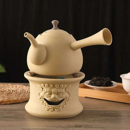 Artisan Clay Tea Set with Classic Kettle and Kung Fu Teapot for Elegant Brewing - Très Elite