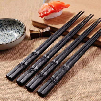 Artisan Crafted Non-slip Alloy Chopsticks with Distinctive Patterns - Très Elite
