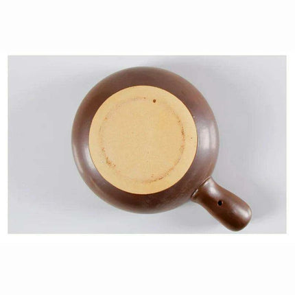 Artisan Earthenware Casserole Pot with Ergonomic Handle - Choose Between 650ml & 900ml for Rice, Noodles, Porridge, and Soups - Très Elite