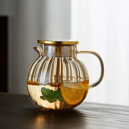 Artisan Glass Teapot Set with Precision Filter and Electric Pottery Heater for Traditional Kung Fu Tea Brewing - Très Elite