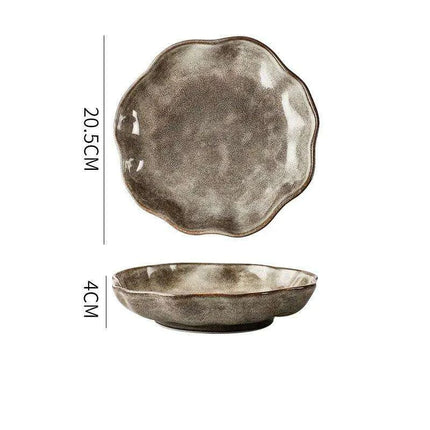 Artisan Hammered Ceramic Dish Set for Sophisticated Dining - Très Elite