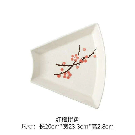 Artisan Hand-Painted Japanese Ceramic Dining Set with Elegant Platter and Bowl - Très Elite