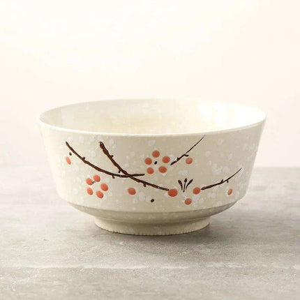 Artisan Hand-Painted Japanese Ceramic Dining Set with Elegant Platter and Bowl - Très Elite