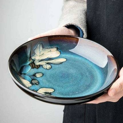 Artisan Handcrafted Colorful Ceramic Serving Plates for Elegant Dining Experiences - Très Elite
