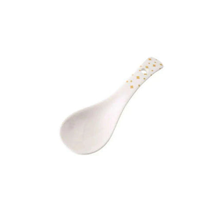 Artisan Handcrafted Japanese Ceramic Soup Spoon for Sophisticated Dining - Très Elite