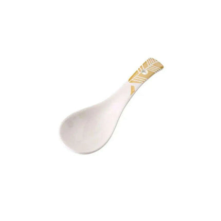 Artisan Handcrafted Japanese Ceramic Soup Spoon for Sophisticated Dining - Très Elite