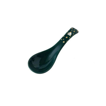Artisan Handcrafted Japanese Ceramic Soup Spoon for Sophisticated Dining - Très Elite