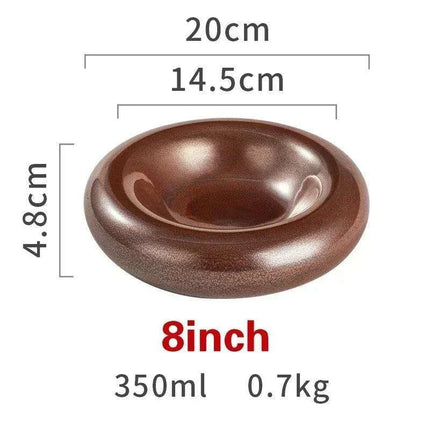 Artisan Japanese Ceramic Dinner Plates Set with Unique Artistic Patterns for Gourmet Dining - Très Elite