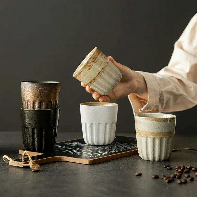 Artisan Japanese Stoneware Gradient Mugs - Ideal for Coffee and Tea Lovers - Très Elite