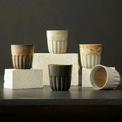 Artisan Japanese Stoneware Gradient Mugs - Ideal for Coffee and Tea Lovers - Très Elite