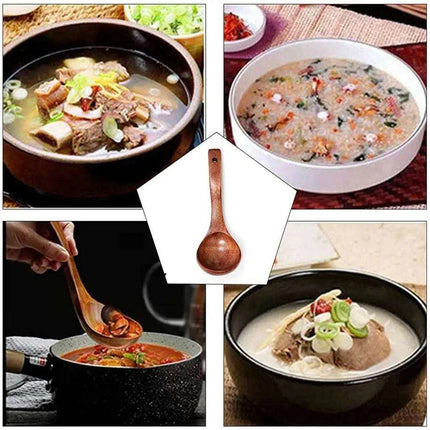 Artisan-Made Wooden Ladle Spoon for Gourmet Cooking - Très Elite