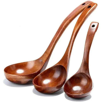 Artisan-Made Wooden Ladle Spoon for Gourmet Cooking - Très Elite