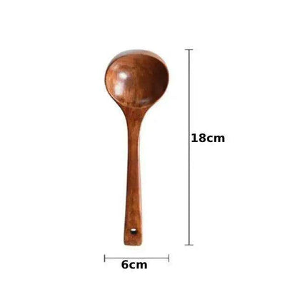 Artisan-Made Wooden Ladle Spoon for Gourmet Cooking - Très Elite