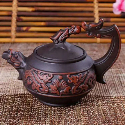 Artisan Purple Clay Teapot - A Cultural Gem for Tea Lovers - Très Elite