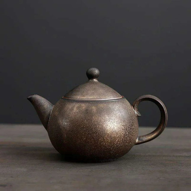 Artisan Rustic Clay Teapot for Authentic Kung Fu Tea Brewing