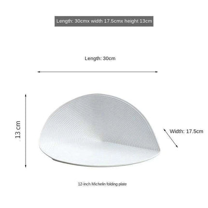 Artisan White Ceramic Dinner Plate Collection - Unique Handcrafted Design for Elegant Entertaining - Très Elite