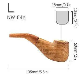 Artisan Wooden Tobacco Pipe: Elevate Your Smoking Experience with Timeless Craftsmanship - Très Elite