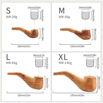 Artisan Wooden Tobacco Pipe: Elevate Your Smoking Experience with Timeless Craftsmanship - Très Elite