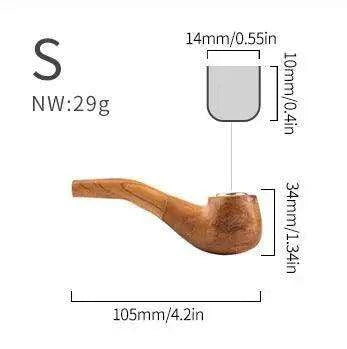 Artisan Wooden Tobacco Pipe: Elevate Your Smoking Experience with Timeless Craftsmanship - Très Elite