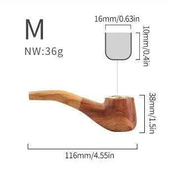Artisan Wooden Tobacco Pipe: Elevate Your Smoking Experience with Timeless Craftsmanship - Très Elite