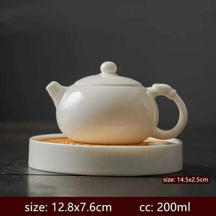 Artisan Xishi Tea Experience: Exquisite Hand-Painted Teapot Set with Premium Filter - Très Elite