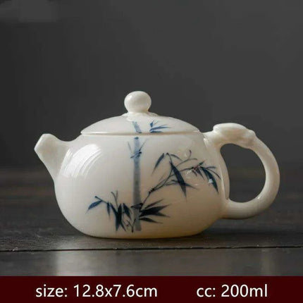 Artisan Xishi Tea Experience: Exquisite Hand-Painted Teapot Set with Premium Filter - Très Elite