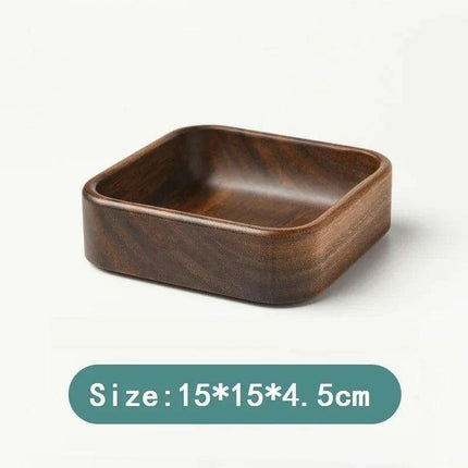 Artisanal Acacia and Walnut Wood Serving Bowl and Platter Collection - Très Elite