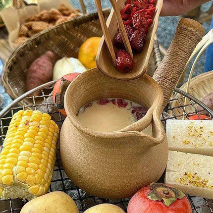 Artisanal Clay Tea Brewing Set with Handcrafted Justice Cup for an Elevated Experience..