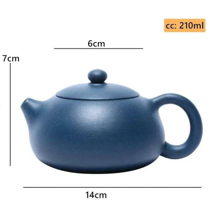 Artisanal Purple Clay Teapot with 188 Ball Hole Filter - Ideal for Tea Lovers, 210ml Capacity - Très Elite