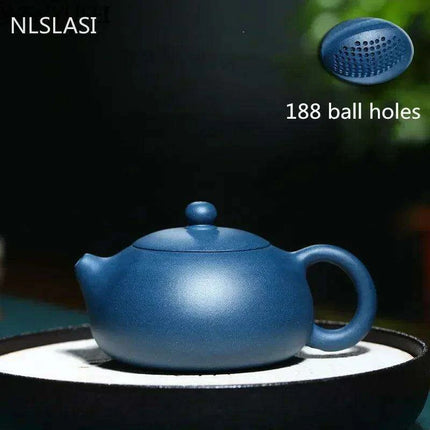 Artisanal Purple Clay Teapot with 188 Ball Hole Filter - Ideal for Tea Lovers, 210ml Capacity - Très Elite